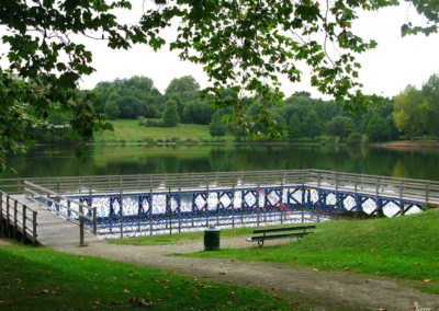 sam dougados, lac marion, lac pouriscot, journée du patrimoine, art environnemental, installations