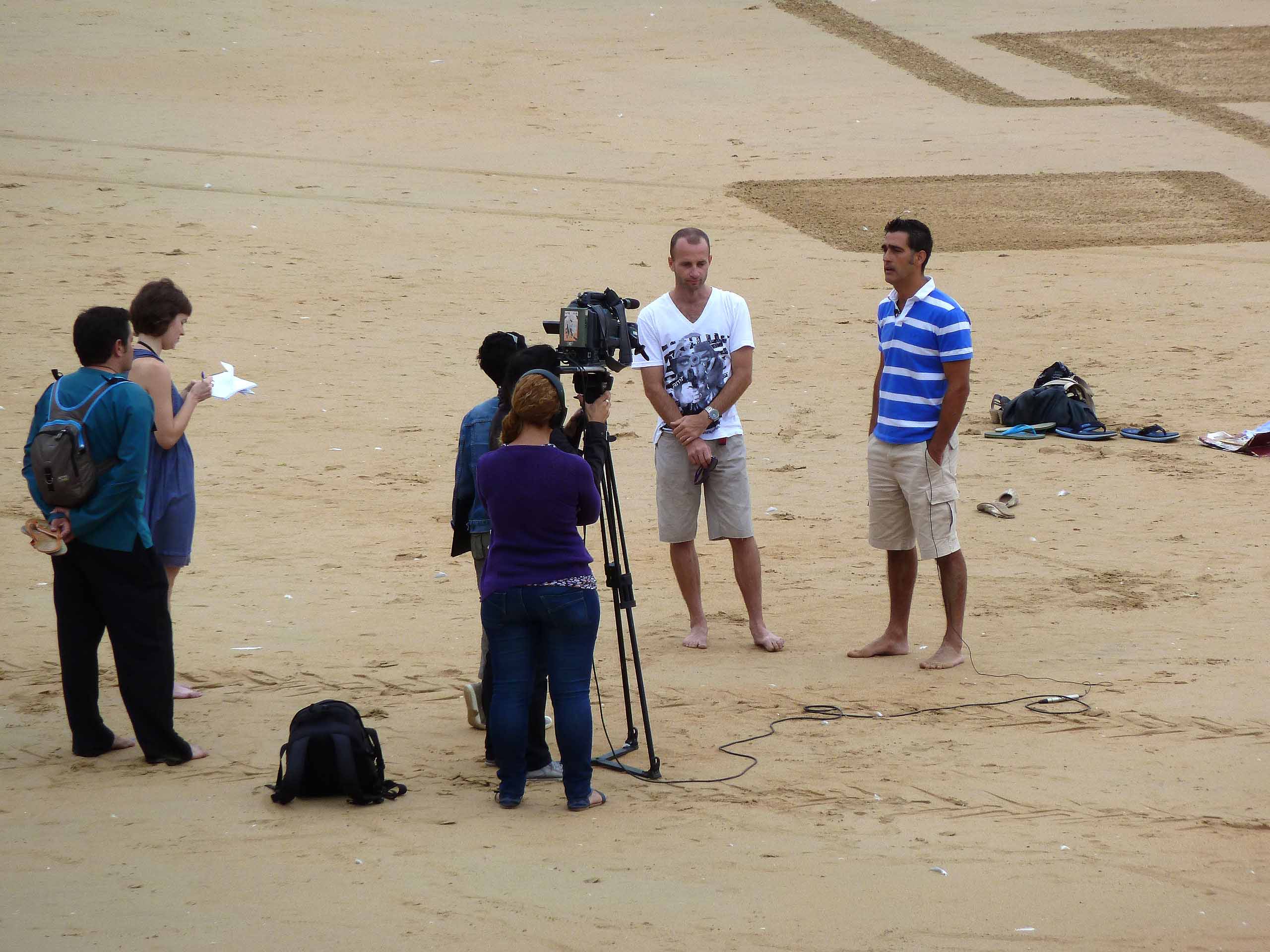 beach art, Iñigo Manterola, San sebastian, peinture, exposition, dougados