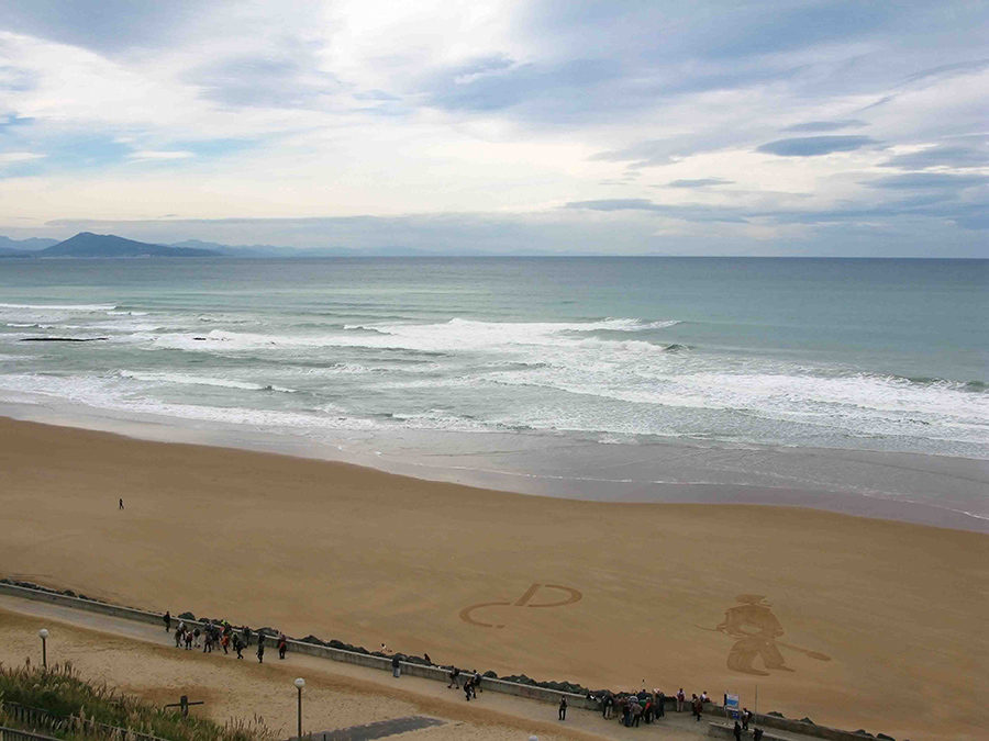 david cairol, beach art, silhouette, biarritz, dougados