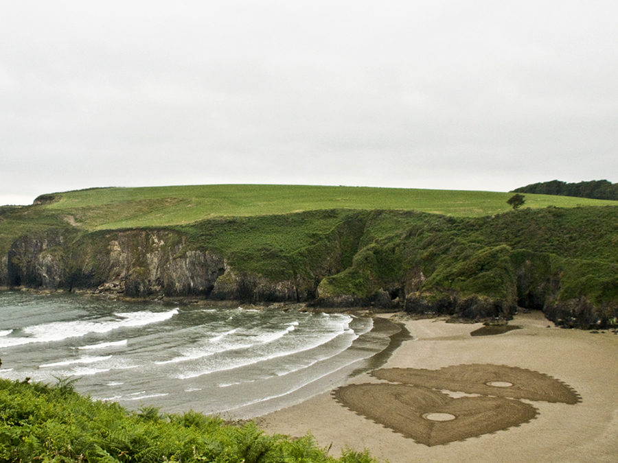 Beach art en Irlande pour le Promenade festival de Tramore