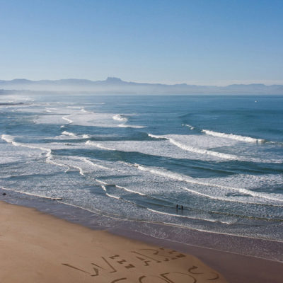 god, biarritz, beach art, dougados