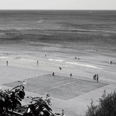 optic art, dougados, biarritz, beach art