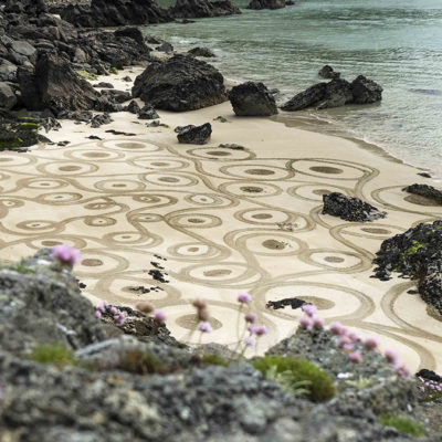 doodle, beach art, dougados, ireland, achill, keem beach