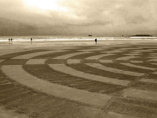 beach art, dougados, biarritz, bodyboard, surf, damier