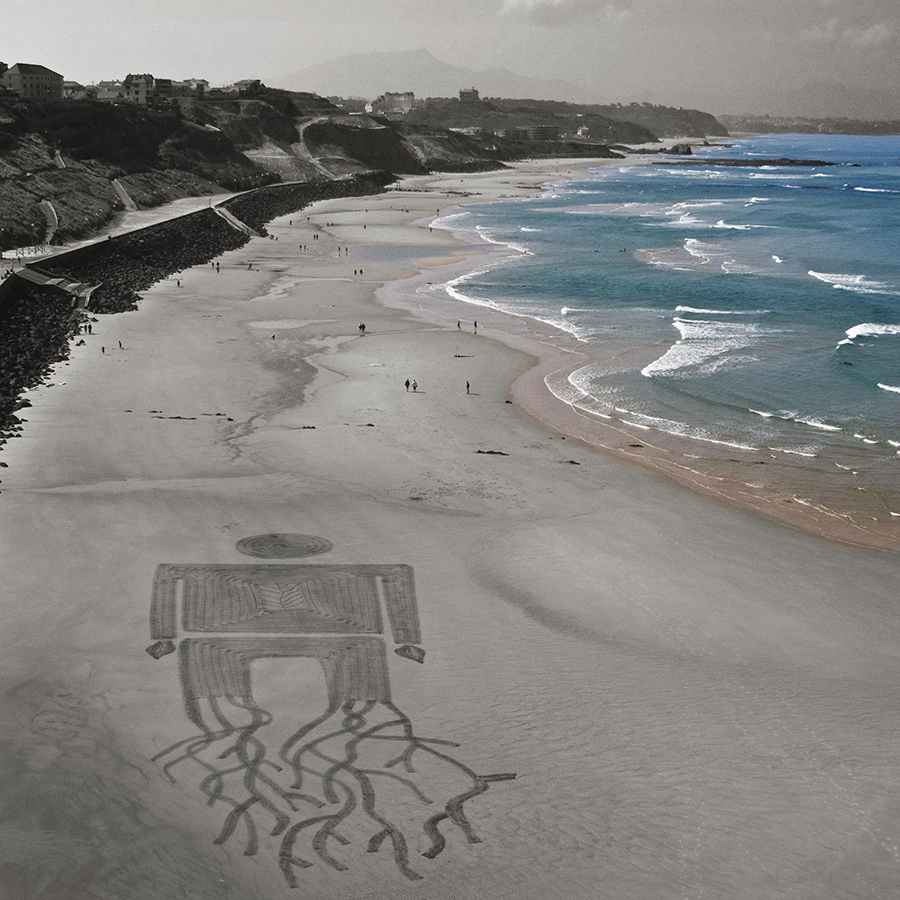 biarritz, beach art, dougados