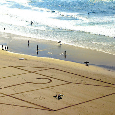 3D, beach art, dougados, biarritz