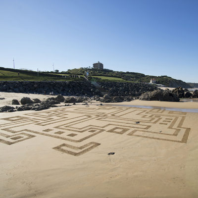 Ilbaritz, villa d'Epée, Milady, Biarritz, labyrinthe, dougados, dessin sur le sable