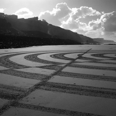 optic art, dougados, biarritz, beach art geometry