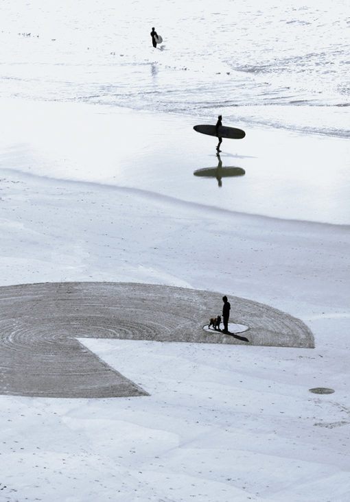 surfer, silhouette, dougados, biarritz, beach art