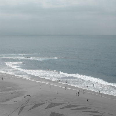 pulsation, dougados,beach art, biarritz, geometry, triangles