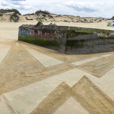 Capbreton, graffiti, dougados, beach art, blockhaus