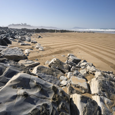 Bidart, beach art, graphisme, dougados, fog, lines, geometry, géométrie, surf, plage, beach