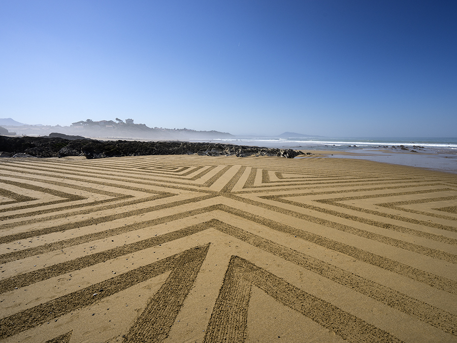 Bidart, beach-art, graphisme, dougados, fog, lines, geometry, géométrie, surf, plage, beach