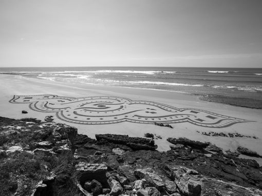 beach art, moulay, morocco