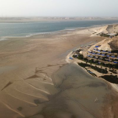 dakhla, laguine, maroc, beach art