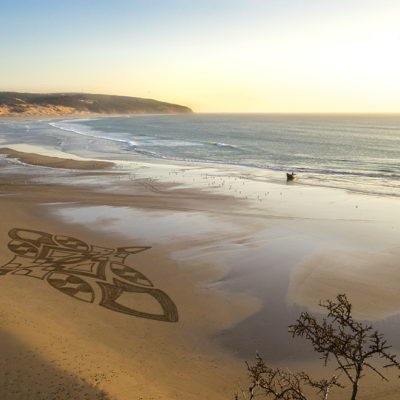 Maroc, Tafedna, Essaouira, beach art, dougados, plage,